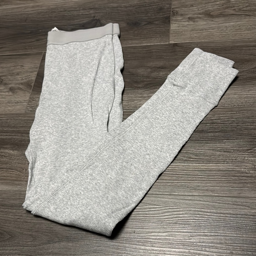 Brand New Skims Gray Ribbed Leggings